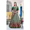 Green Tasar Silk Printed Lehenga Choli - 219491