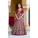 Maroon Tasar Silk Lace Border Lehenga - 219492