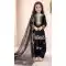 Elegant Black Pure Crepe Kids Girls Salwar Suit - 219532