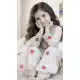 Off White Pure Crepe Embroidery Work Kids Girls Suit - 219533