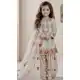 Off White Pure Crepe Embroidery Work Kids Girls Suit - 219533
