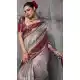 Elegant Grey Kanjivaram Silk Meenakari  Traditional Wear Saree - 219561