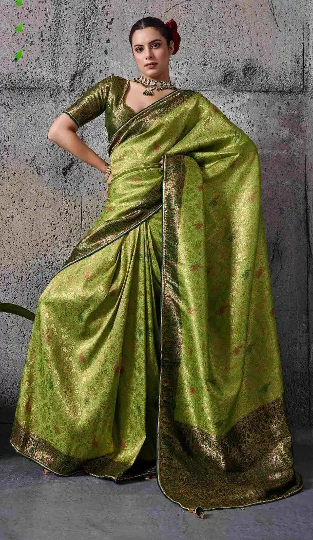 Green Kanjivaram Silk Weaving Work  Traditional Wear Saree - 219562