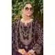 Purple Georgette Zari Work Pakistani Suit - 219581