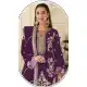 Purple Silk Embroidery Pakistani Suit - 219587