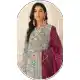 Sky Blue Chiffon Designer Pakistani Suit - 219590