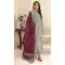 Sky Blue Chiffon Designer Pakistani Suit - 219590