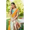 Buy Mustard Soft Silk Meenakari Plus Size Saree - 219598