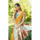 Mustard Soft Silk Gold Zari Meenakari Party Wear Saree - 219598