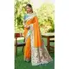 Buy Mustard Soft Silk Meenakari Plus Size Saree - 219598