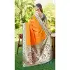 Buy Mustard Soft Silk Meenakari Plus Size Saree - 219598