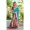 Rama Blue Soft Silk Meenakari Paithani Party Wear Saree - 219602