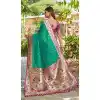 Shop Rama Green Soft Silk Gold Zari Plus Size Saree - 219603