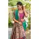 Rama Green Soft Silk Zari Woven Party Wear Saree - 219603