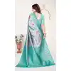 Multi Kanjivaram Silk Plus Size Zari Work Saree - 219639