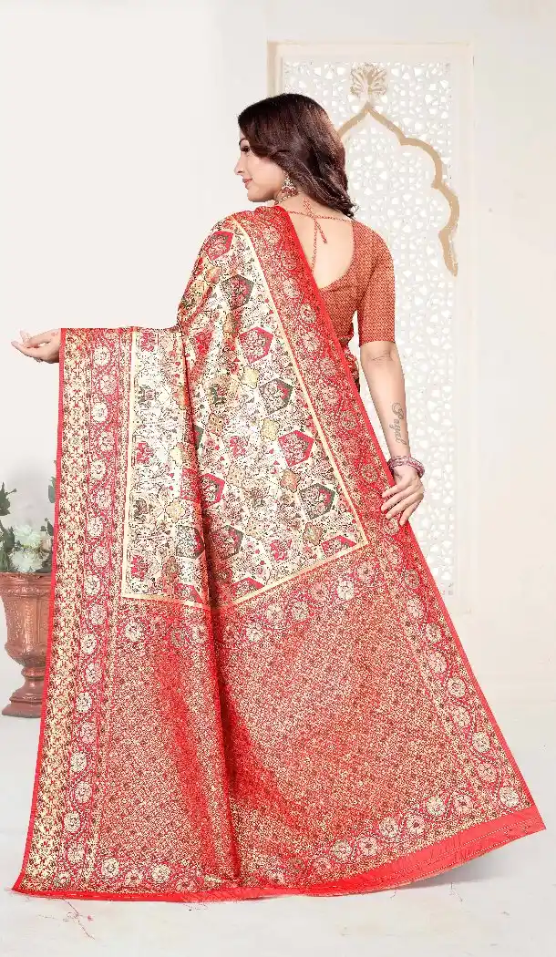 Royal Multi Kanjivaram Silk Work Saree - 219641