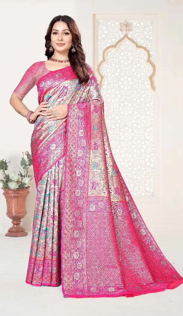 Multi Kanjivaram Silk Designer Saree - 219642