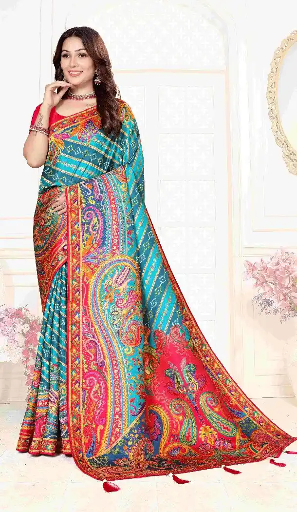 Elegant Blue Pure Viscose Silk Designer Saree - 219644