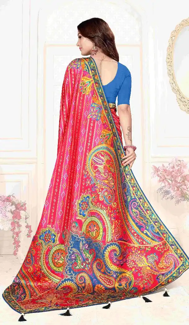 Pink Pure Viscose Silk Zari Designer Saree - 219646