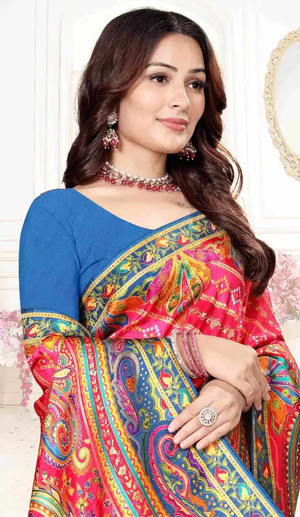 Pink Pure Viscose Silk Zari Designer Saree - 219646