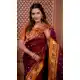 Maroon Soft Silk Designer Party Wear Saree with Zari Work - 219652