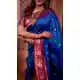 Royal Blue Soft Silk Zari Woven Party Wear Saree - 219653