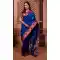 Royal Blue Soft Silk Zari Woven Party Wear Saree - 219653