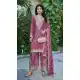 Pink Chinon Party Wear Palazzo Suit with Zari Work - 219671