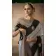 Grey Pure Satin Silk Designer Embroidery Saree - 219704