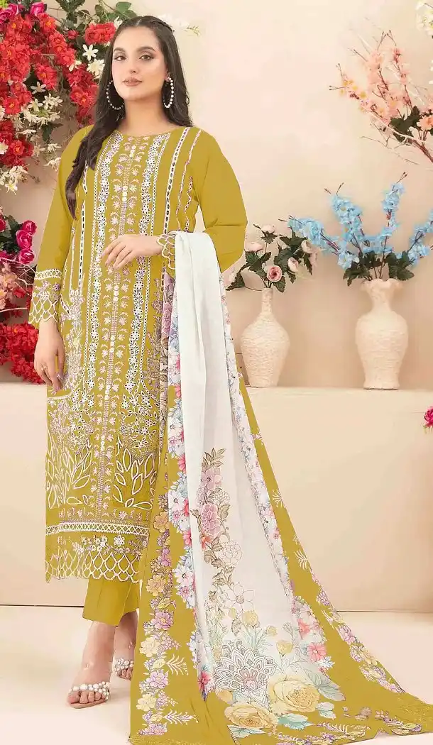 Cotton Sequence Work Designer Pakistani Suit - 219716