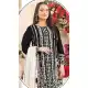 Black Cotton Zari Work Pakistani Suit - 219717