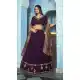 Elegant Dark Purple Vichitra Silk Lehenga Choli - 219729