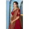 Shop Maroon Vichitra Silk Embroidery Plus Size Lehenga - 219730