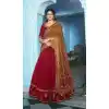 Shop Maroon Vichitra Silk Embroidery Plus Size Lehenga - 219730