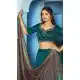 Teal Vichitra Silk Designer Embroidery Lehenga - 219732