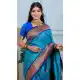 Firozi Blue Pure Soft Silk Designer Pethani Saree - 219754