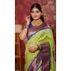 Pista Green Pure Soft Silk Pethani Work Plus Size Saree - 219755