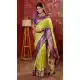 Pista Green Pure Soft Silk Peacock Border Party Wear Saree - 219755