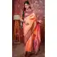 Peach Pure Soft Silk Gold Zari Work Pethani Saree - 219756