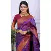 Purple Pure Soft Silk Party Wear Plus Size Saree - 219757