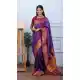Royal Purple Pure Soft Silk Pethani Work Saree - 219757