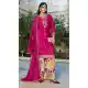 Pink Chinon Party Wear Embroidery Suit - 219807