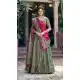 Buy Green Tasar Silk Foil Printed Plus Size Lehenga Choli - 219810