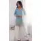 Sky Blue Pure Fendy Silk Palazzo Suit with Sequence Work - 219894