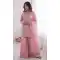 Light Pink Pure Fendy Silk Sequence Work Palazzo Suit - 219896