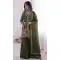 Mehendi Green Pure Fendy Silk Embroidery Work Suit - 219897