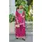 Pink Chinon Embroidered Palazzo Suit - 220024 