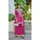 Pink Chinon Embroidered Palazzo Suit - 220024 