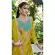 Mustard Chiffon Party Wear Palazzo Suit - 220025