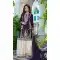 Purple Chinon Designer Palazzo Suit - 220087